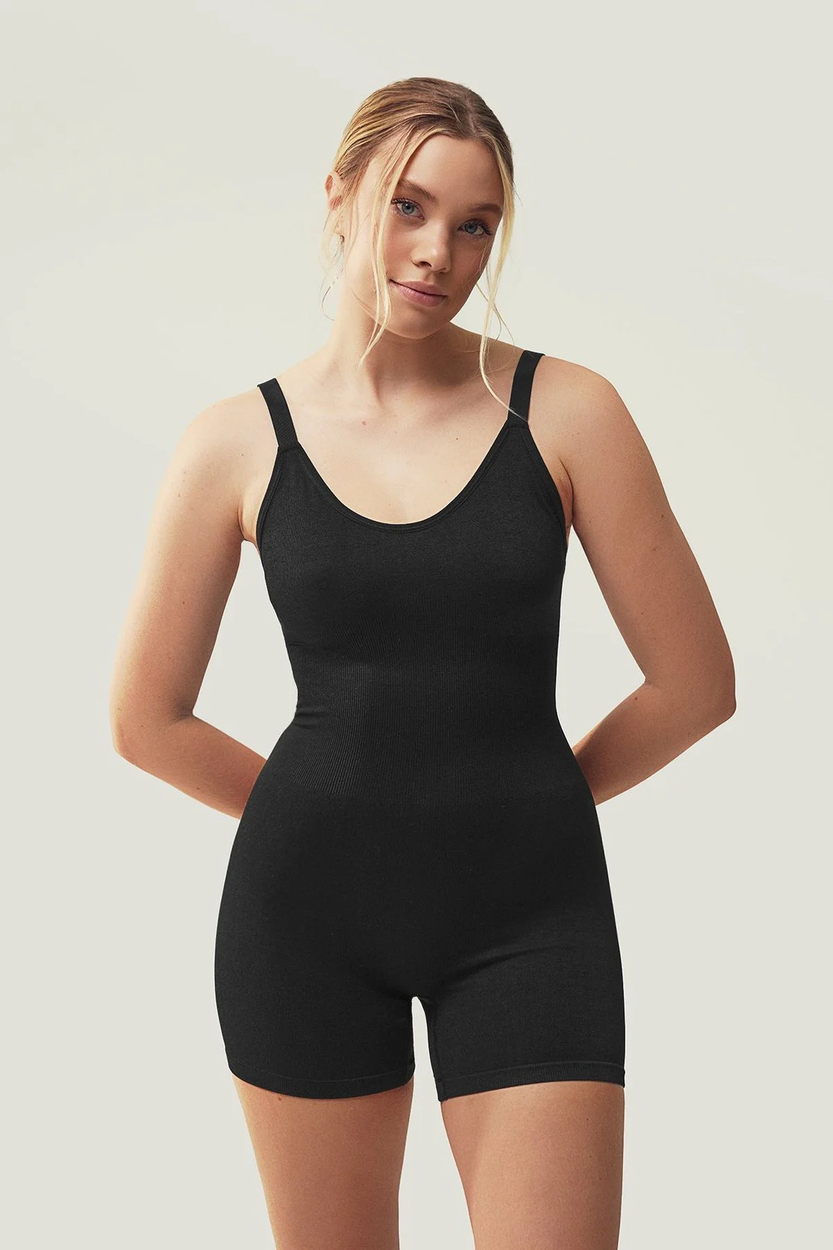 Body Mid Thigh Shaper · Senhora · Preto · Modelo 2