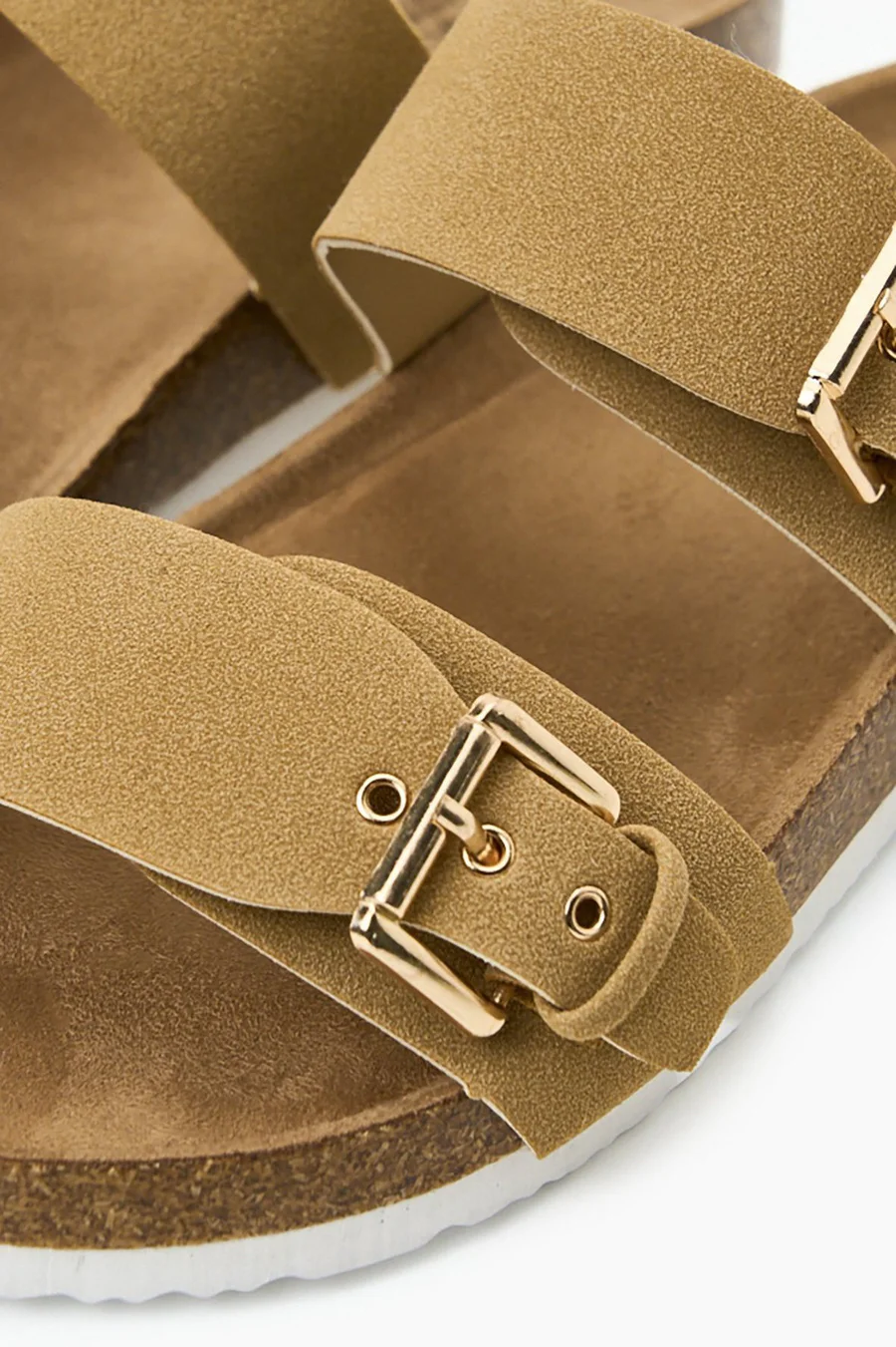 Chinelos Double Buckle em poliuretano · Criança · Dourado
