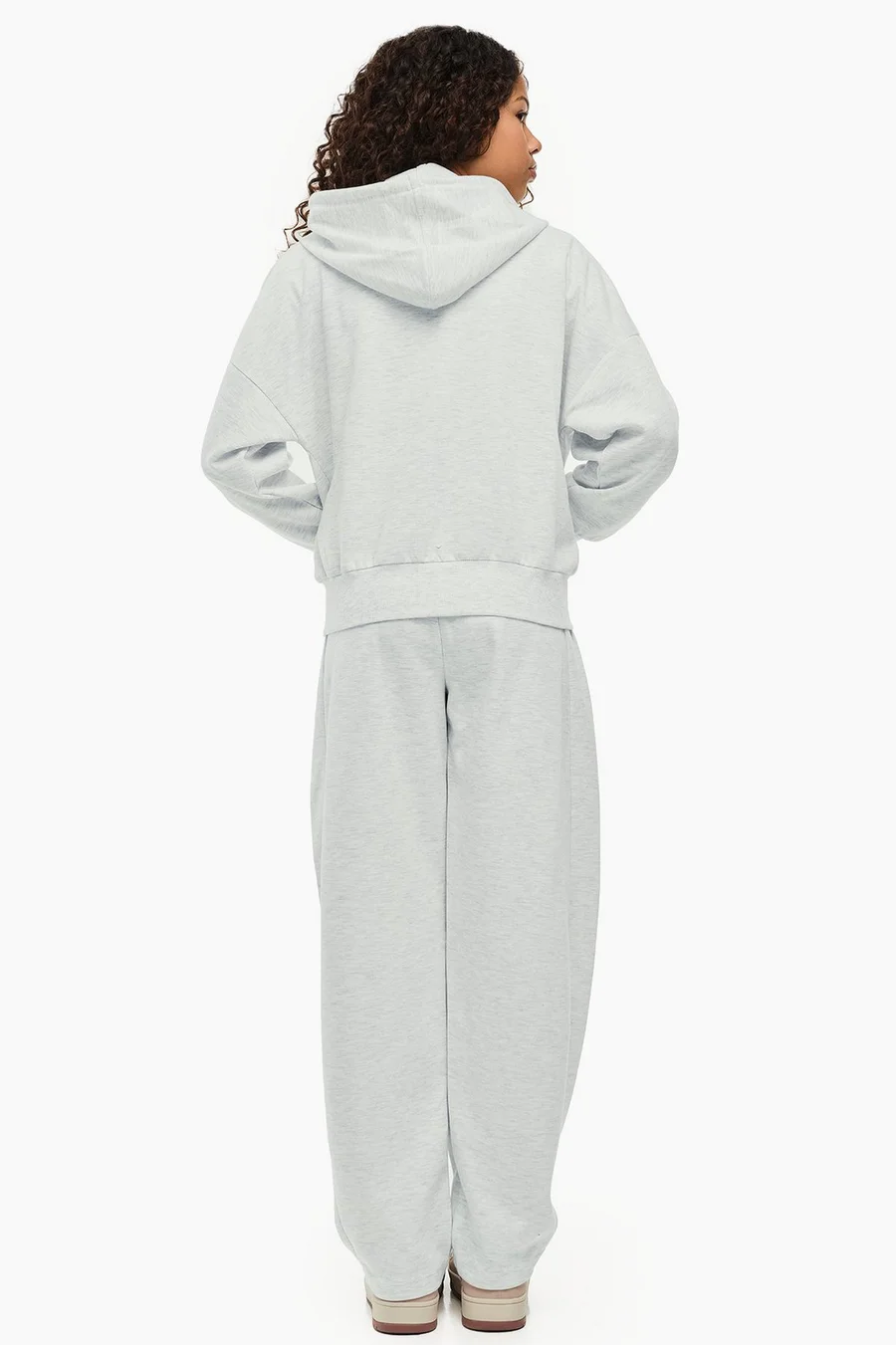 Peça Barrel Sweatpants em poliéster · Menina · Cinzento