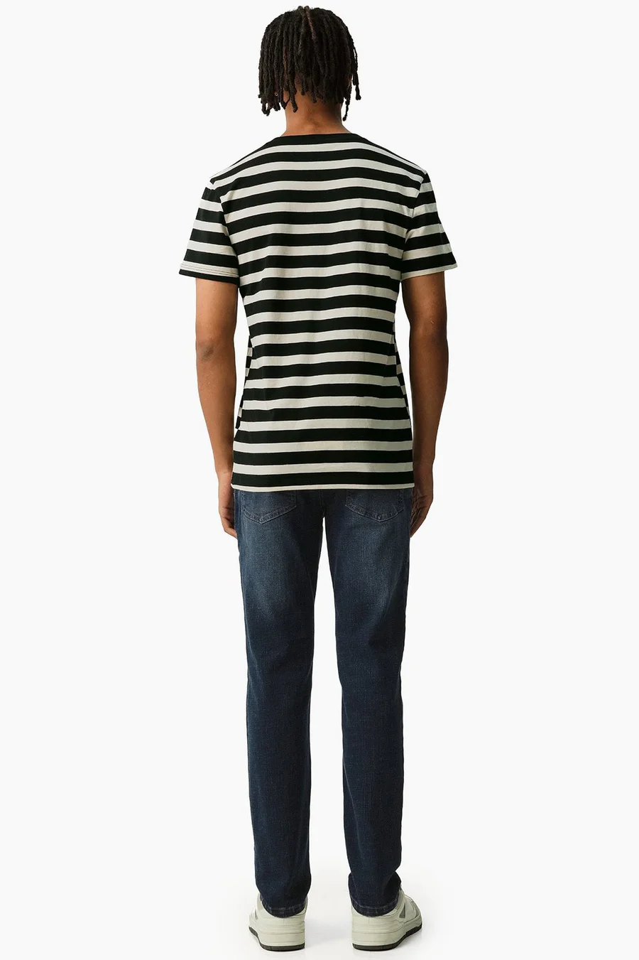 Calças de ganga slim · Homem · Preto · Modelo 2