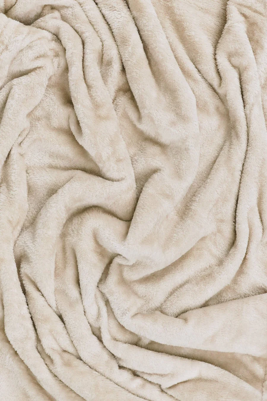 Manta Sherpa em poliéster · Bebé · Creme