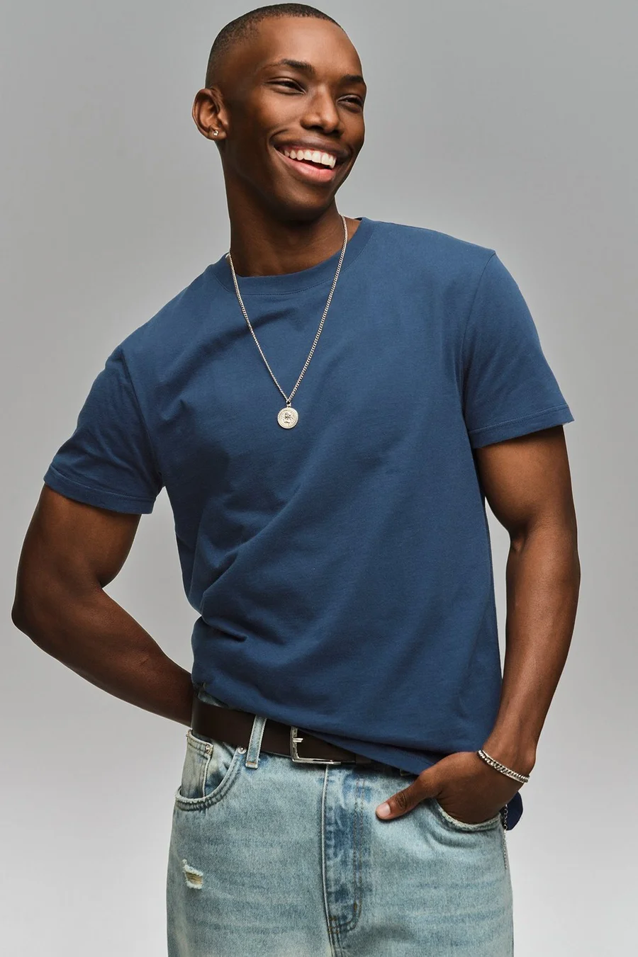 T-shirt slim · Homem