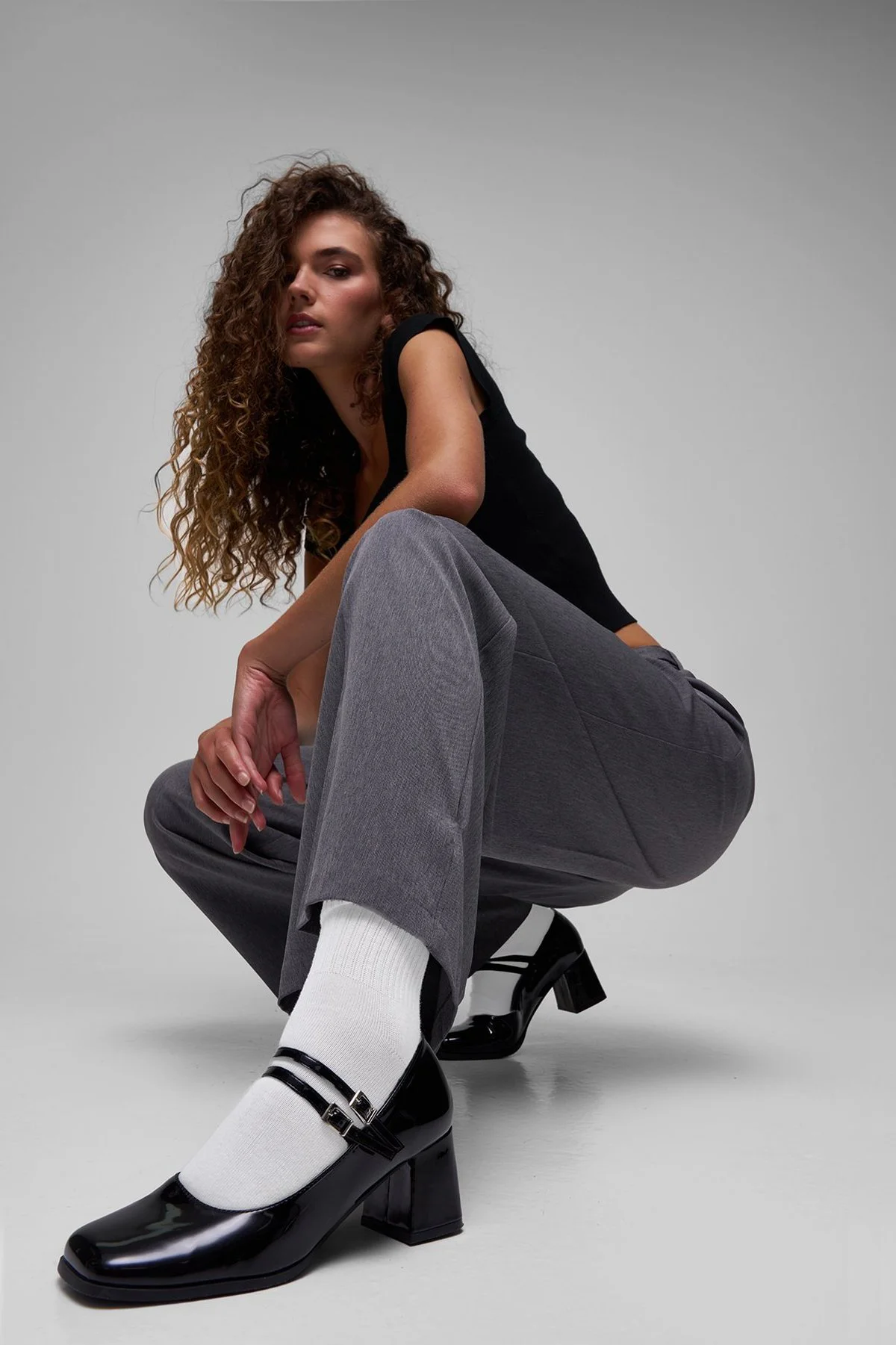Sapatos de salto Mary Jane Block · Senhora