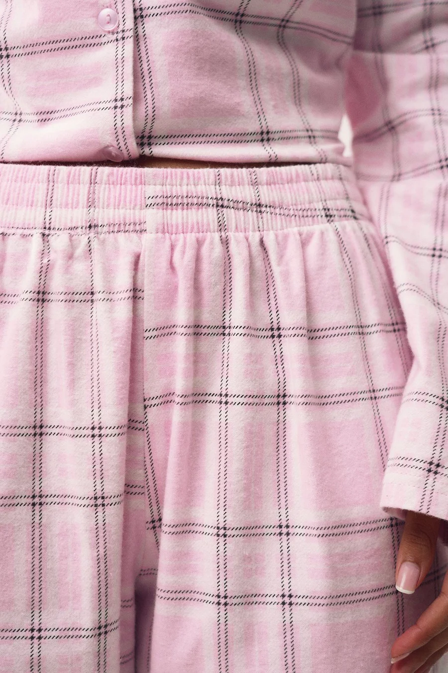 Pijama xadrez · Senhora