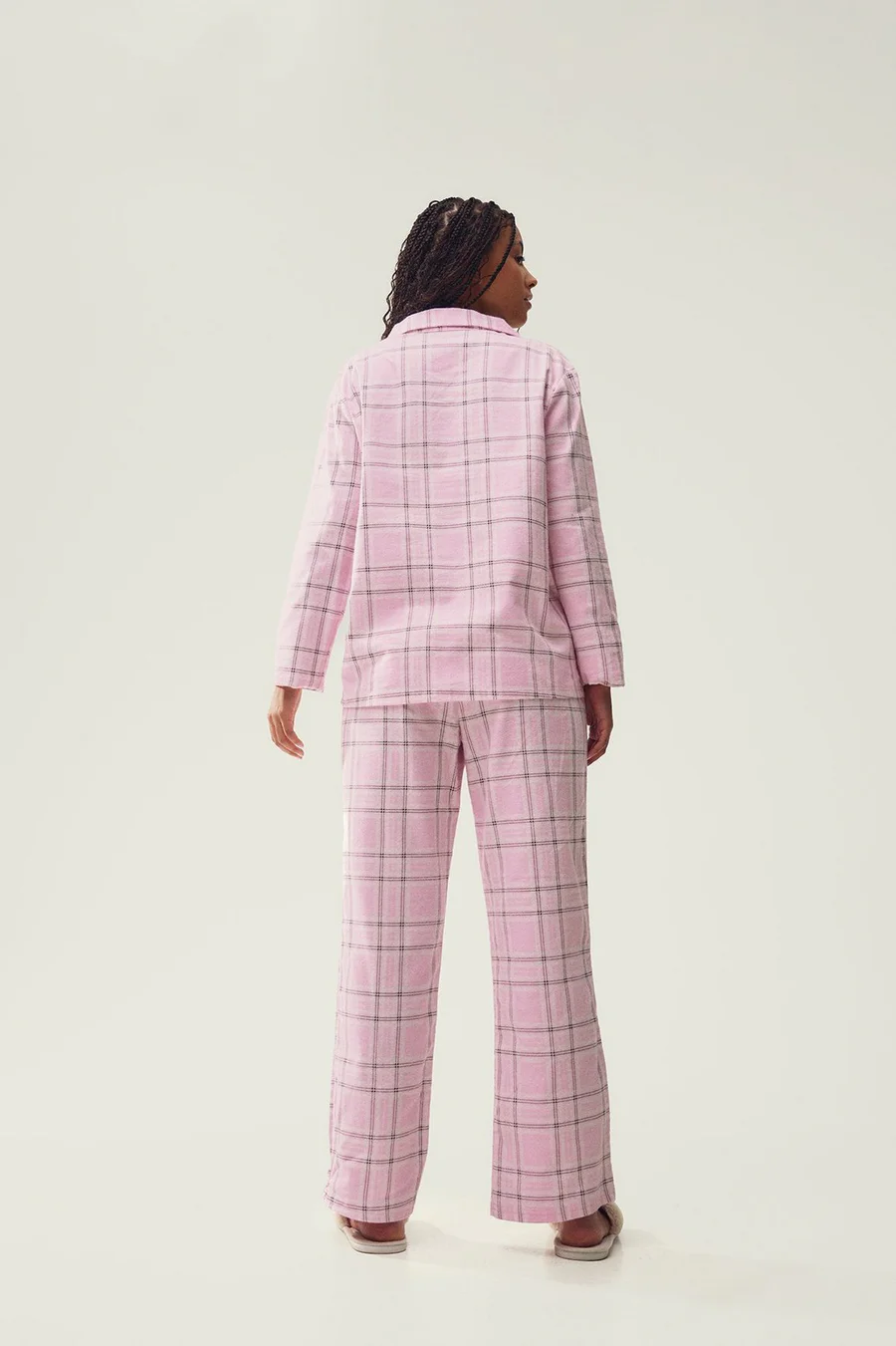 Pijama xadrez · Senhora