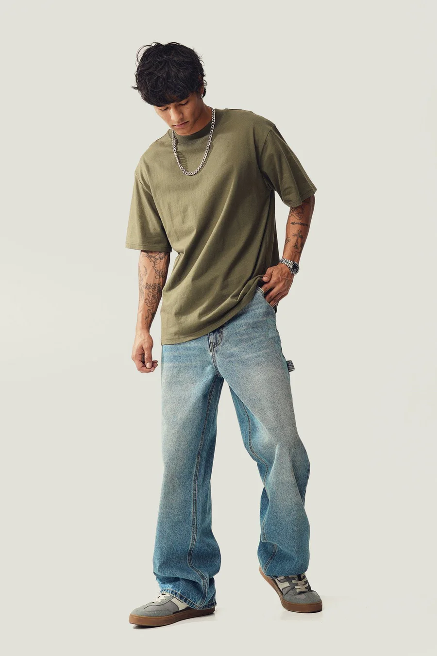 Calças de ganga Rigid Carpenter · Homem · Creme