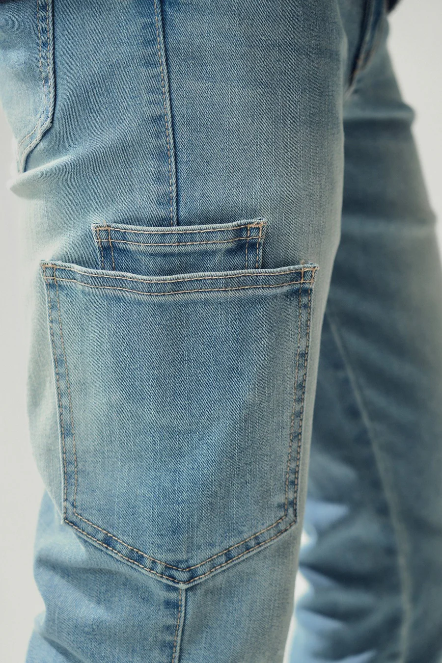 Calças de ganga slim · Homem · Creme
