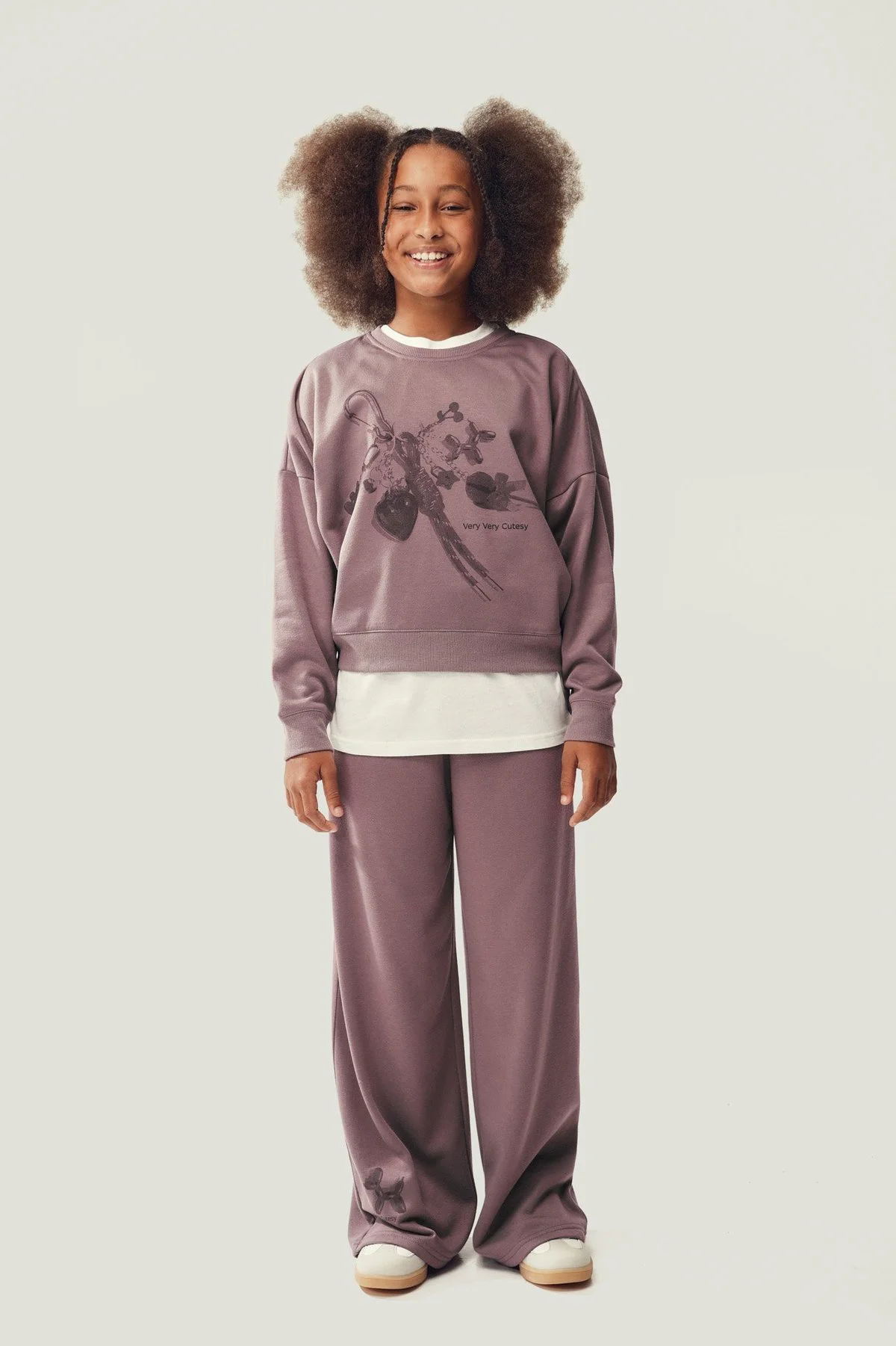 Peça Sweatpants em poliéster · Menina · Roxo