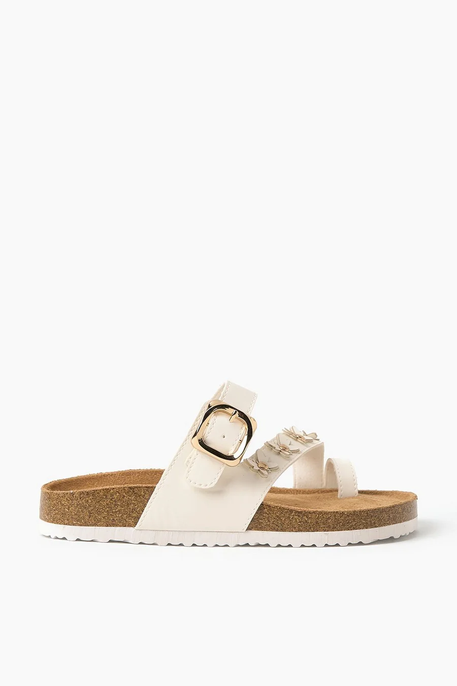 Sandálias Butterfly Thong em poliuretano · Criança · Branco Sujo