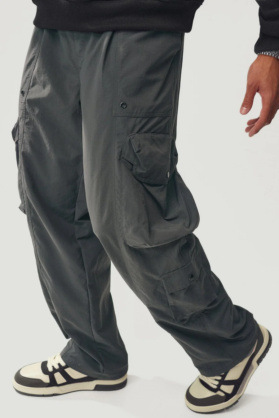 Calças Baggy Tapered · Homem