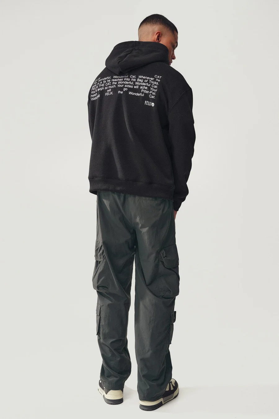 Calças Baggy Tapered · Homem