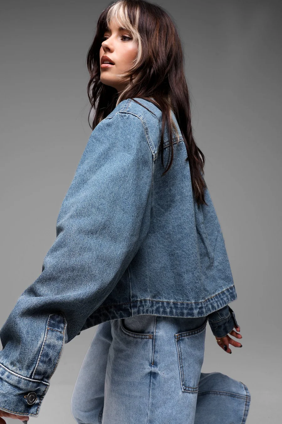 Camisa de ganga · Senhora · Azul