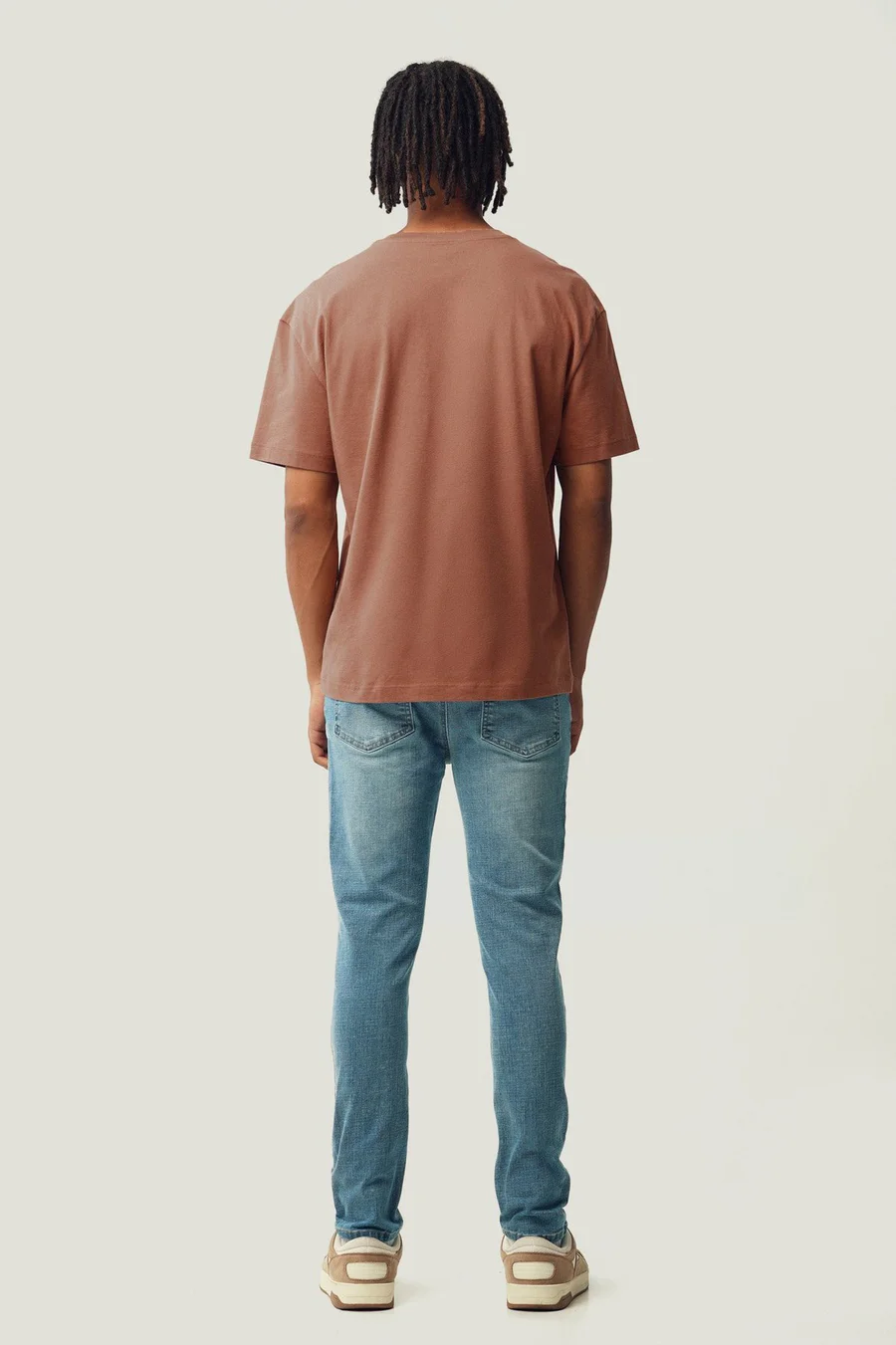 Calças de ganga skinny · Homem · Creme