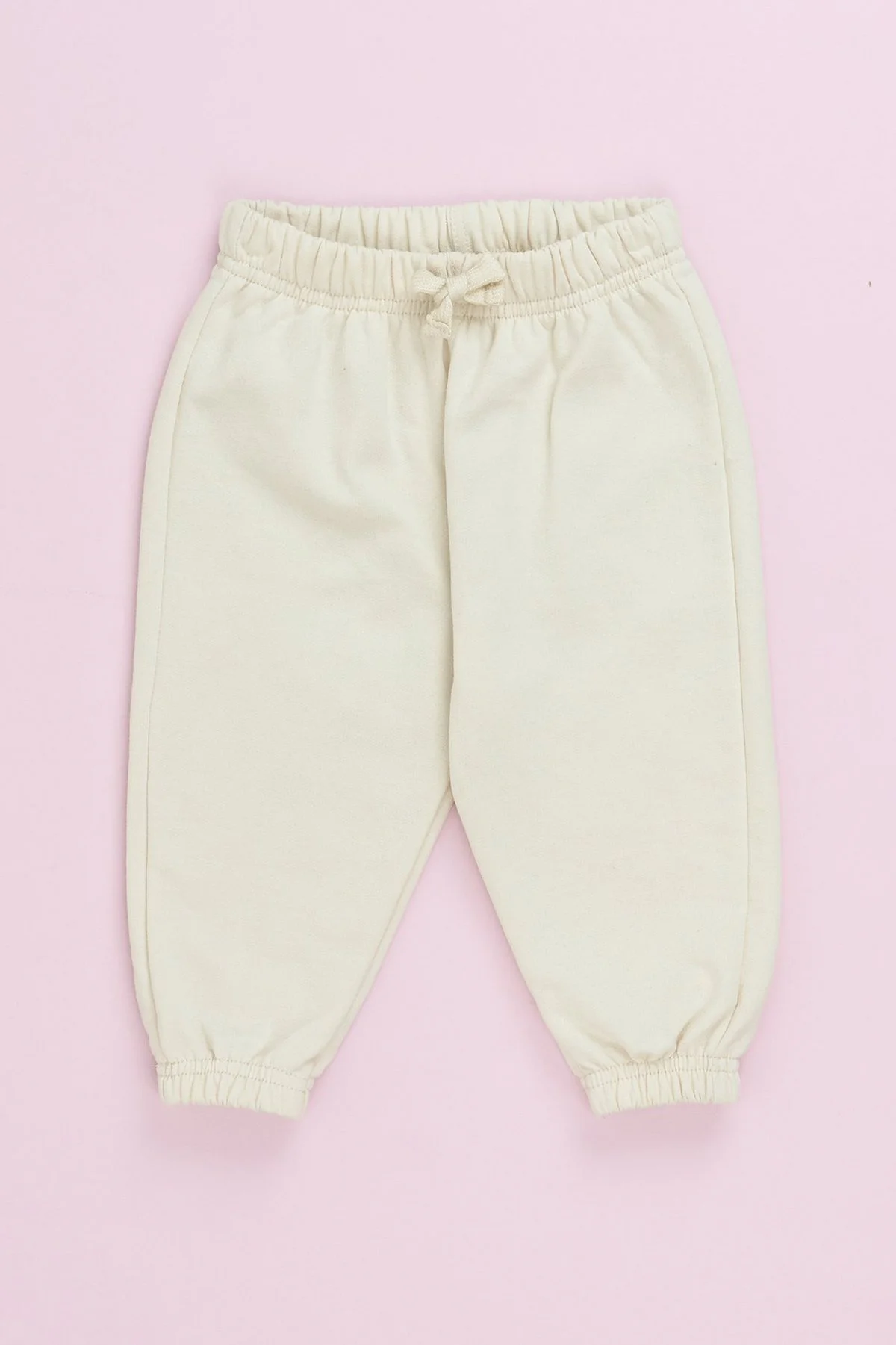 Calças jogger · Bebé · Creme