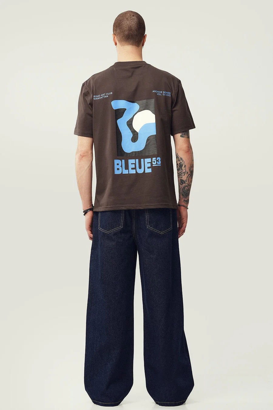 Calças de ganga Rigid Baggy · Homem