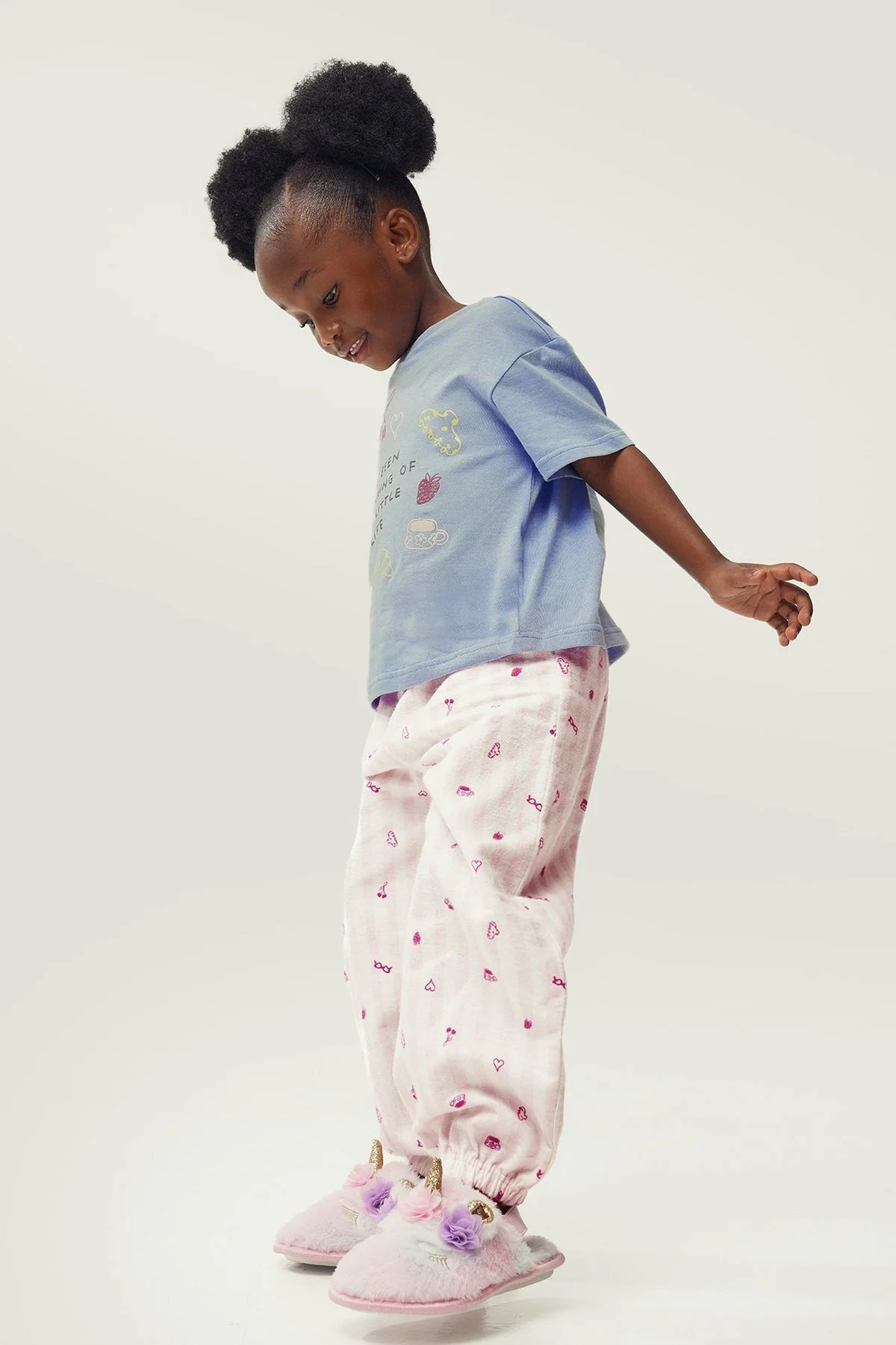Pijama em algodão · Menina · Azul