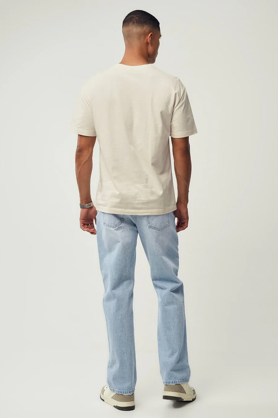 Calças de ganga recto Rigid · Homem · Azul