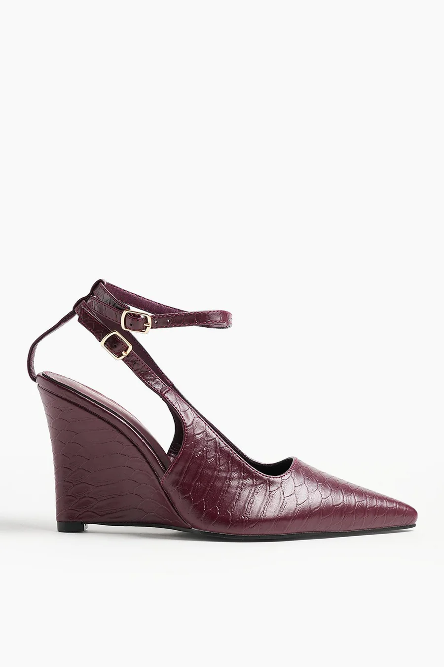 Sapatos de salto Snakeskin Court · Senhora