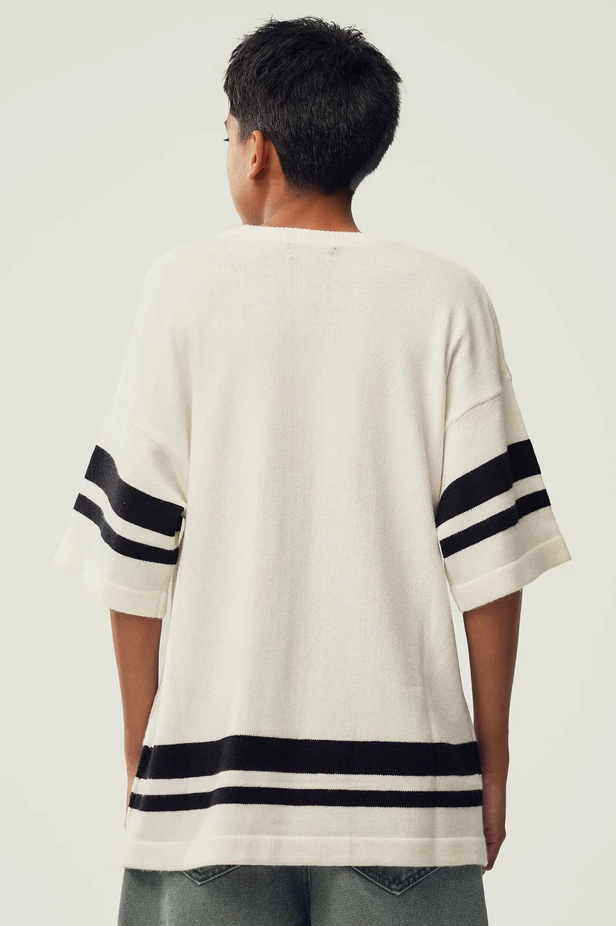 T-shirt de malha · Menino · Creme