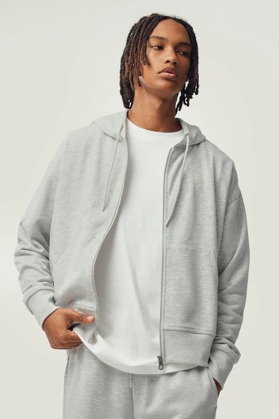 Hoodie · Homem · Cinzento