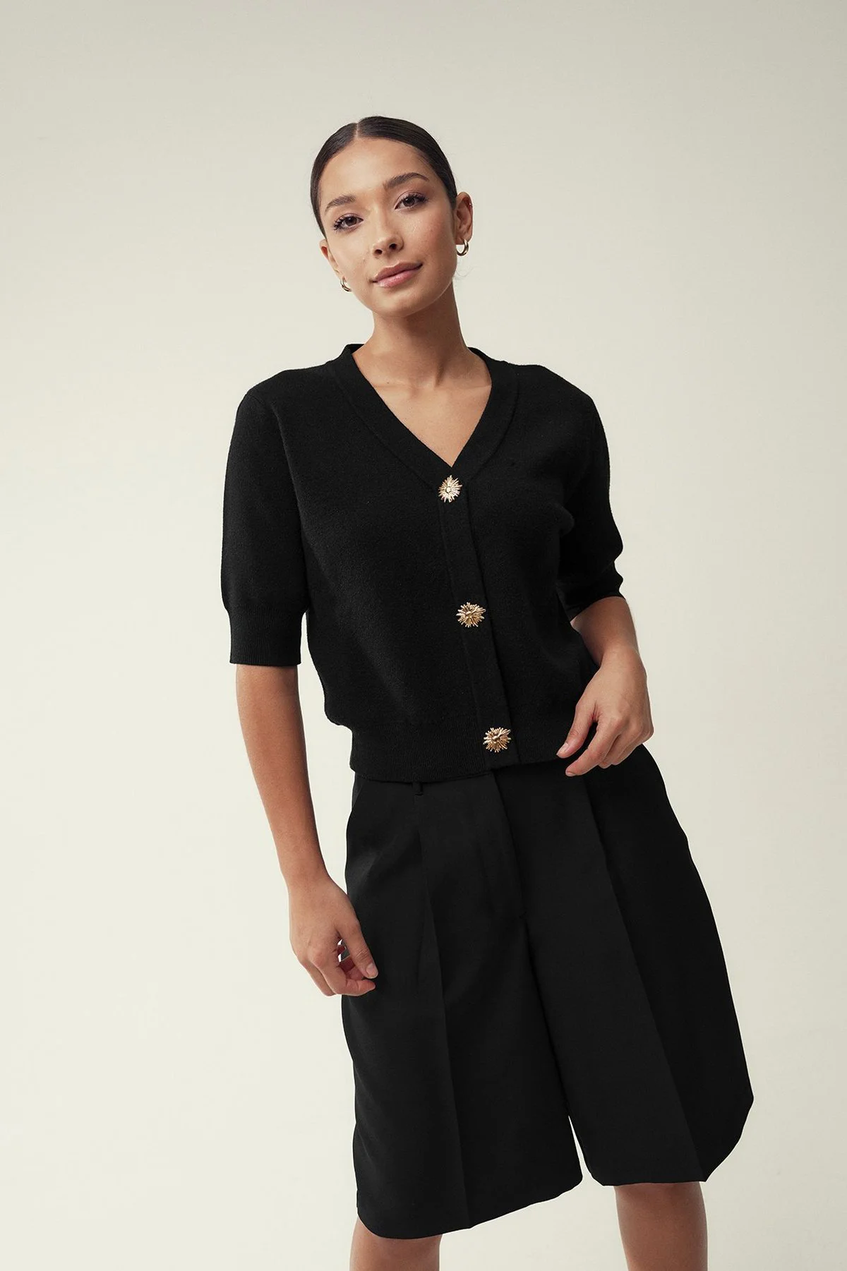 Casaco de malha · Senhora · Preto