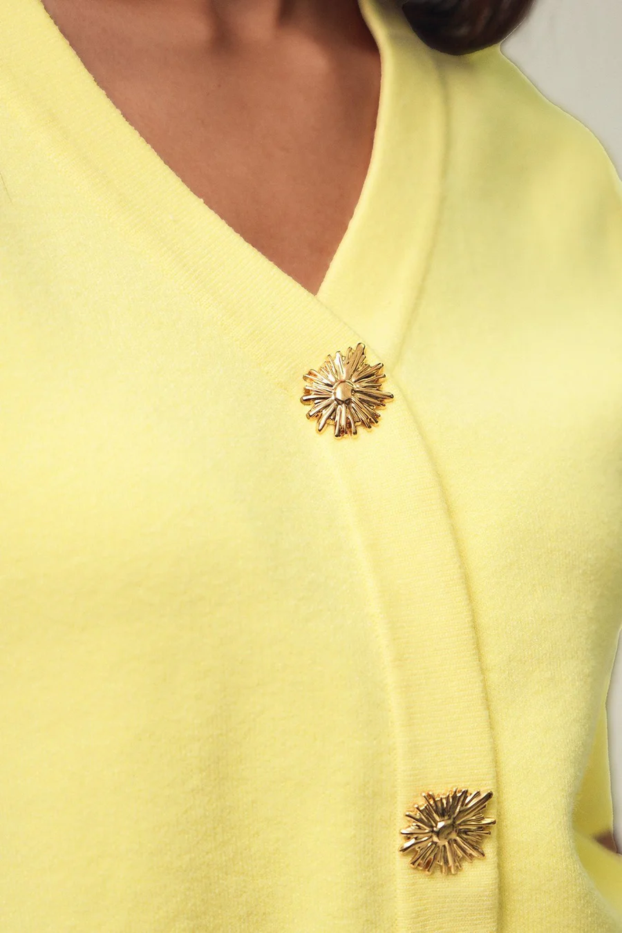 Casaco de malha · Senhora · Amarelo
