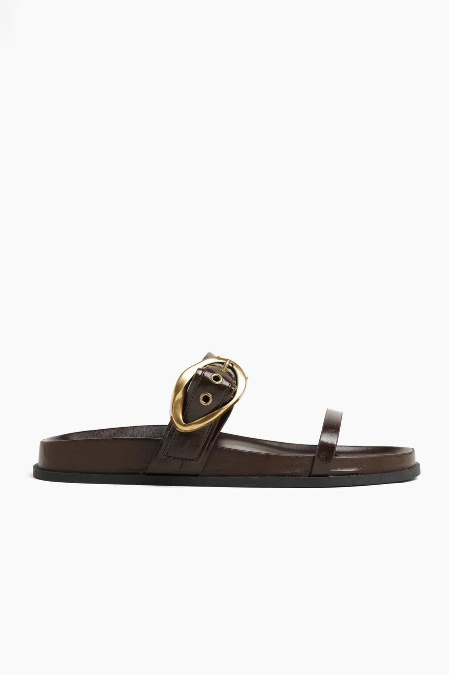 Sandálias com velcro Buckle em poliuretano · Senhora · Castanho