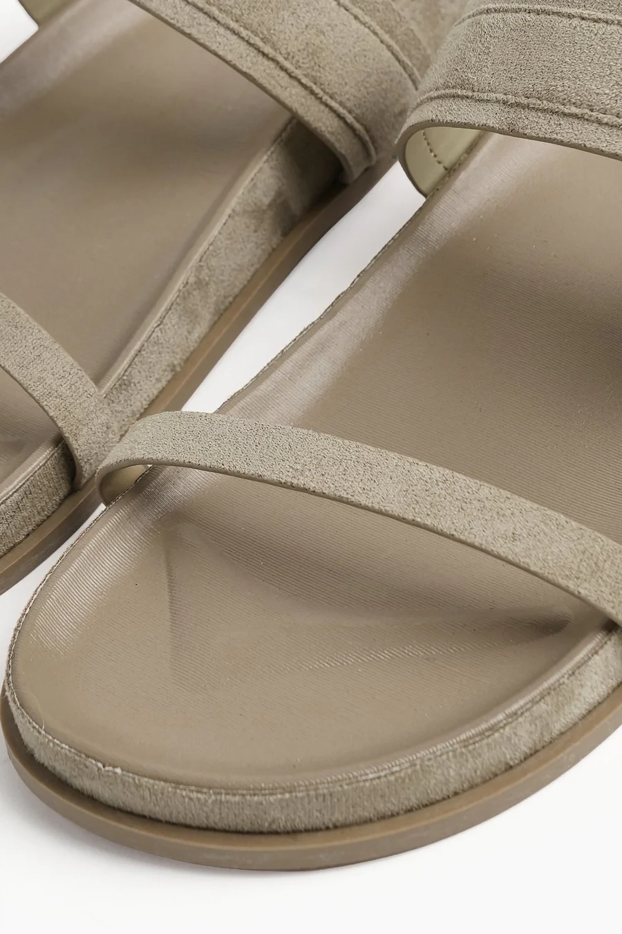 Sandálias com velcro camurça Buckle · Senhora