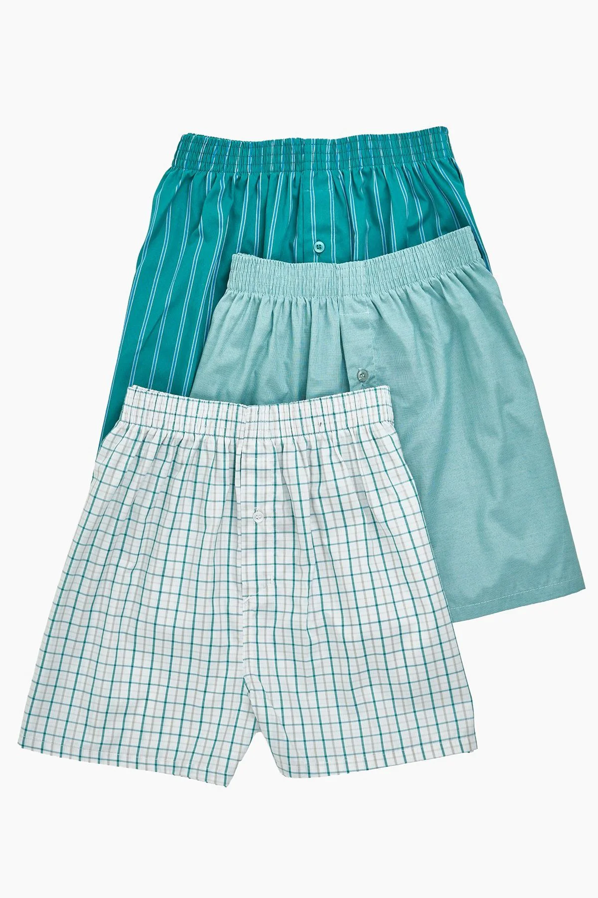 Boxers pack de 3 · Homem · Verde Azulado