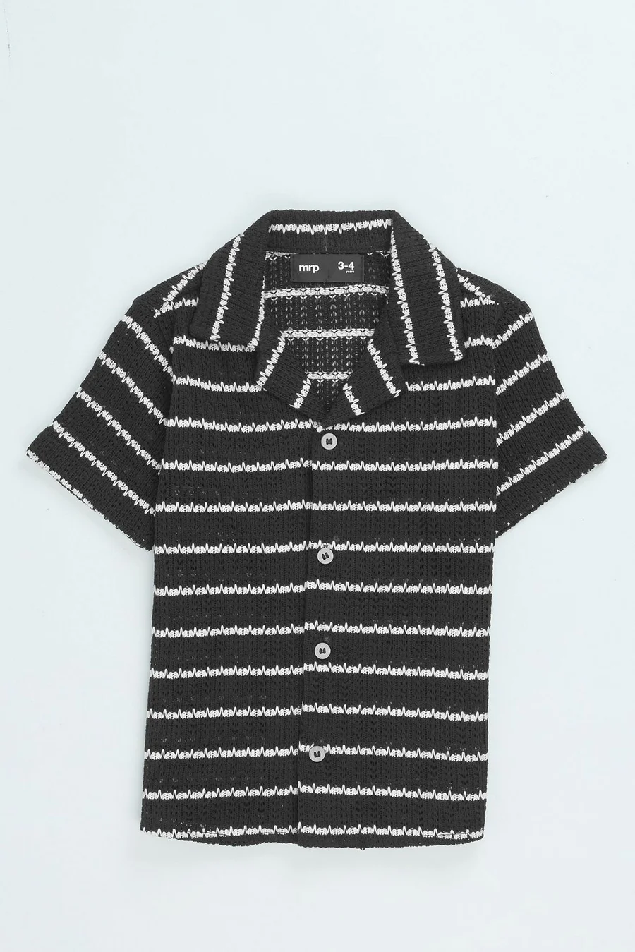 Camisa de malha em poliéster · Menino · Preto