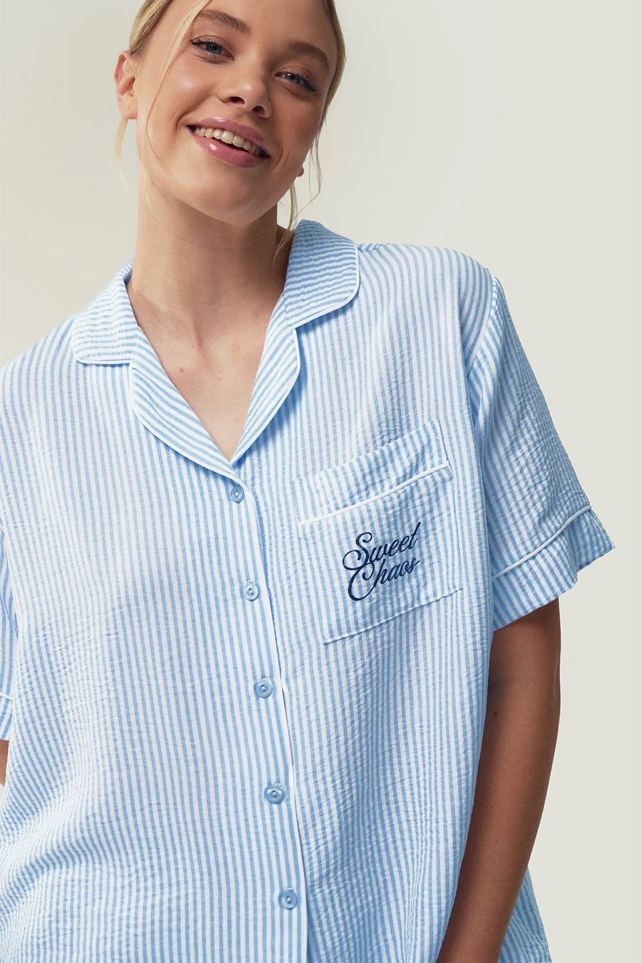 Pijama às riscas · Senhora