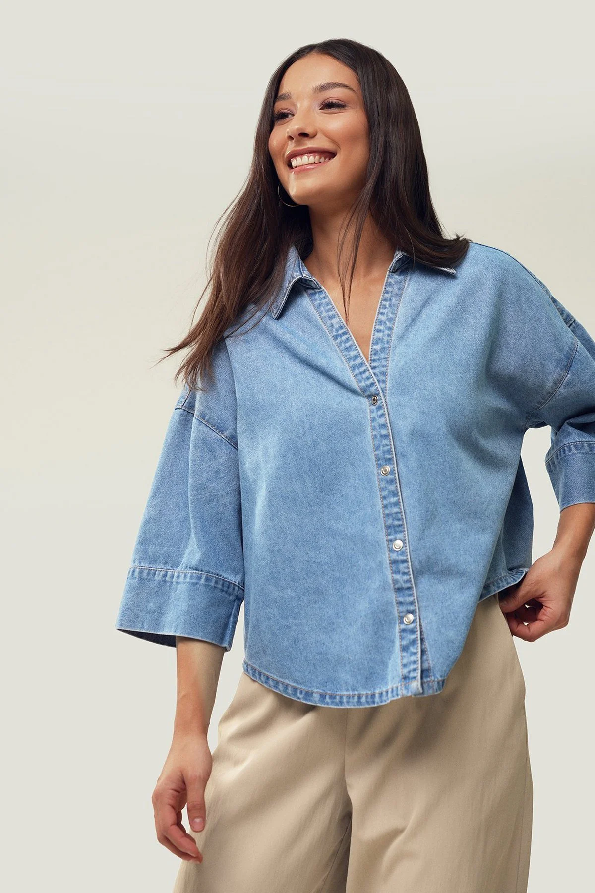 Camisa de ganga · Senhora