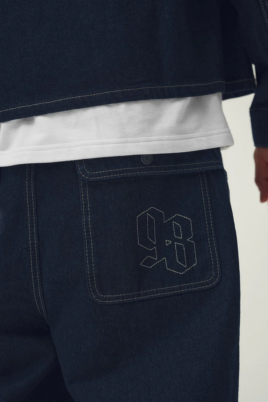 Peça Super Baggy Bermuda · Homem · Azul Marinho