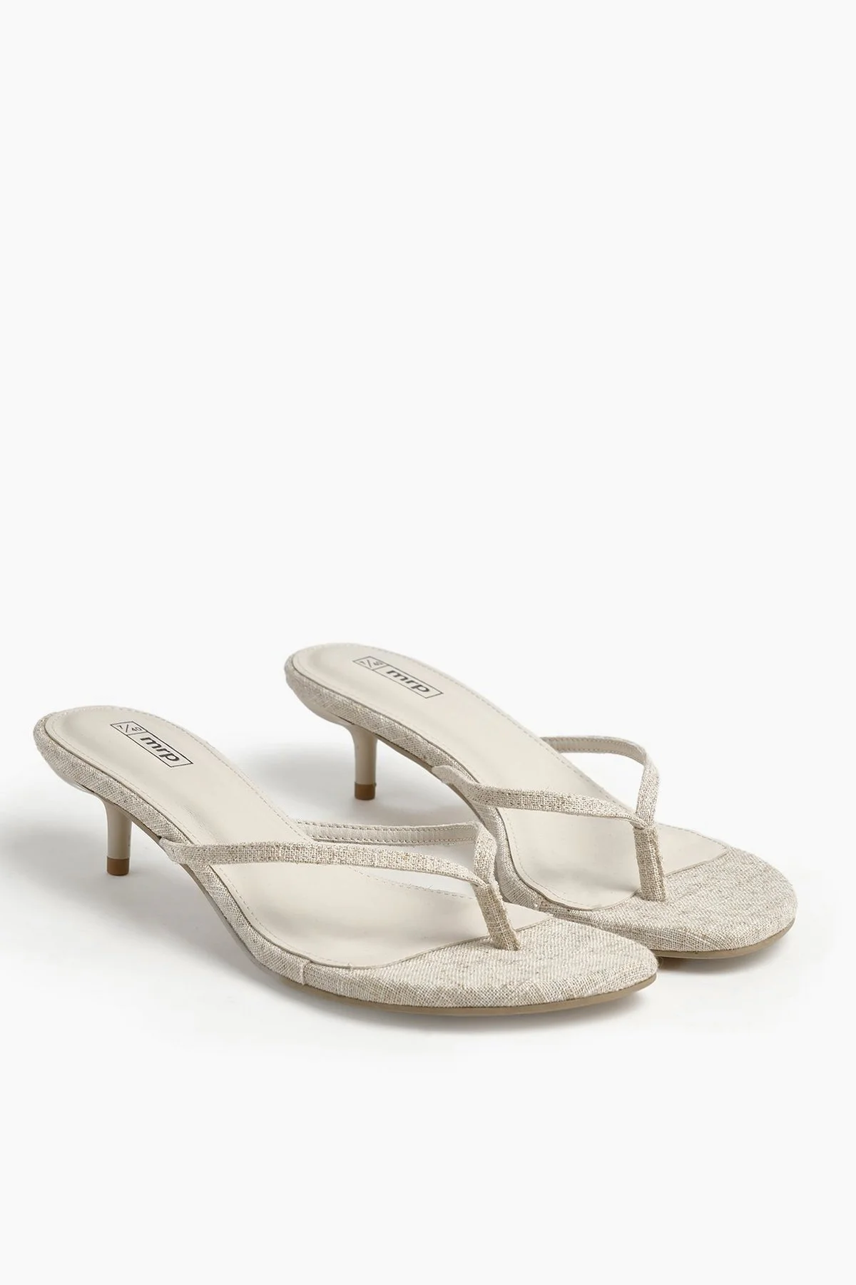 Sapatos de salto Thong Kitten · Senhora · Branco Sujo