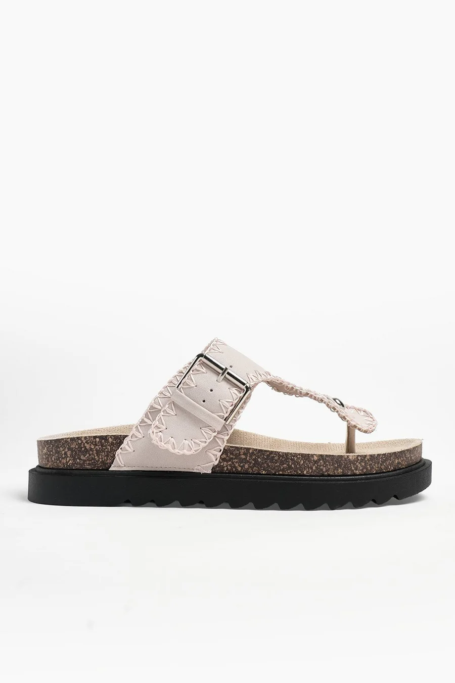 Chinelos plataforma Thong em poliéster · Senhora · Azul Claro