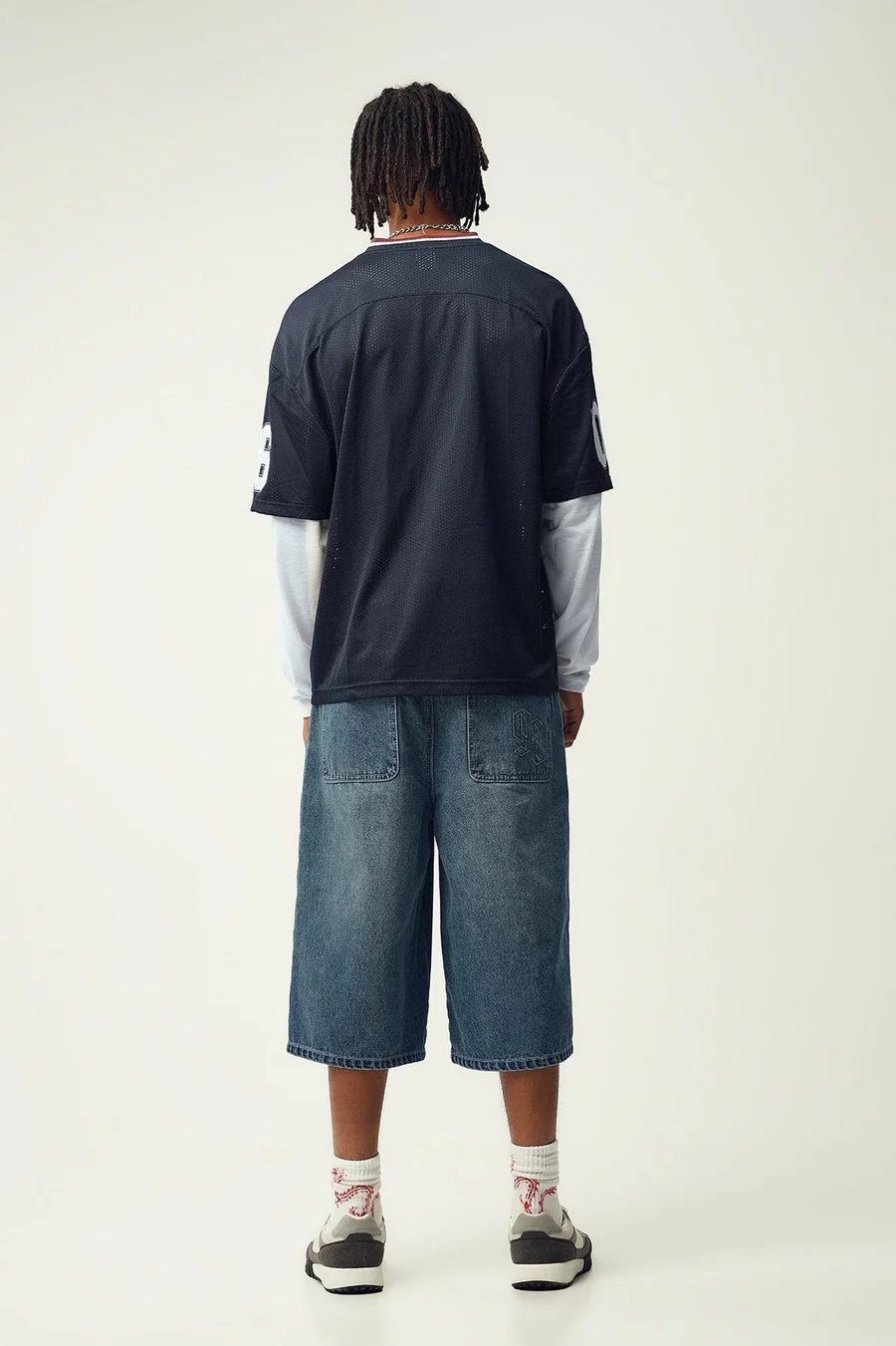 Peça Super Baggy Bermuda · Homem · Creme
