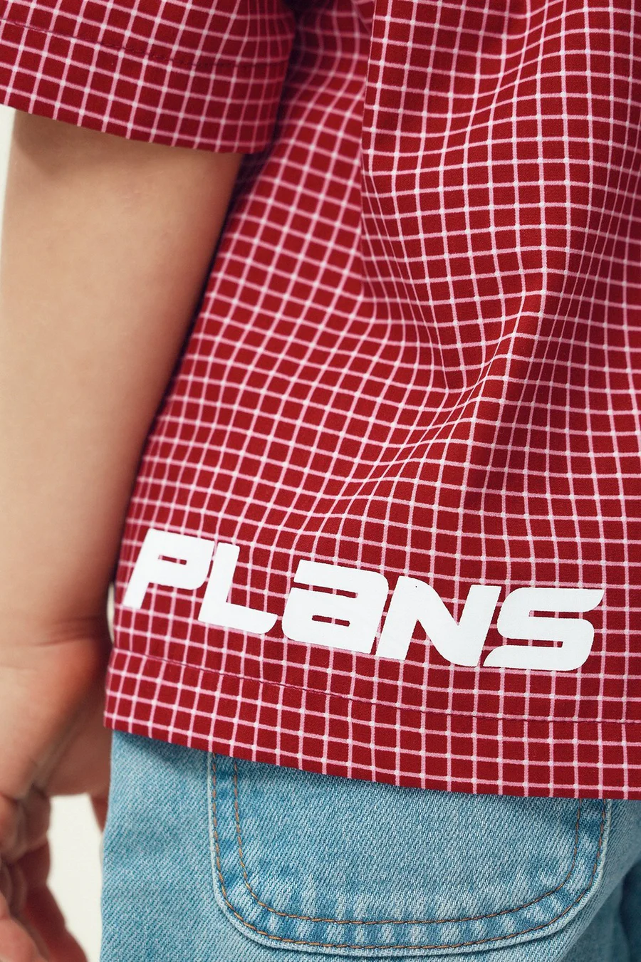 Camisa Boxy em algodão · Menino · Vinho