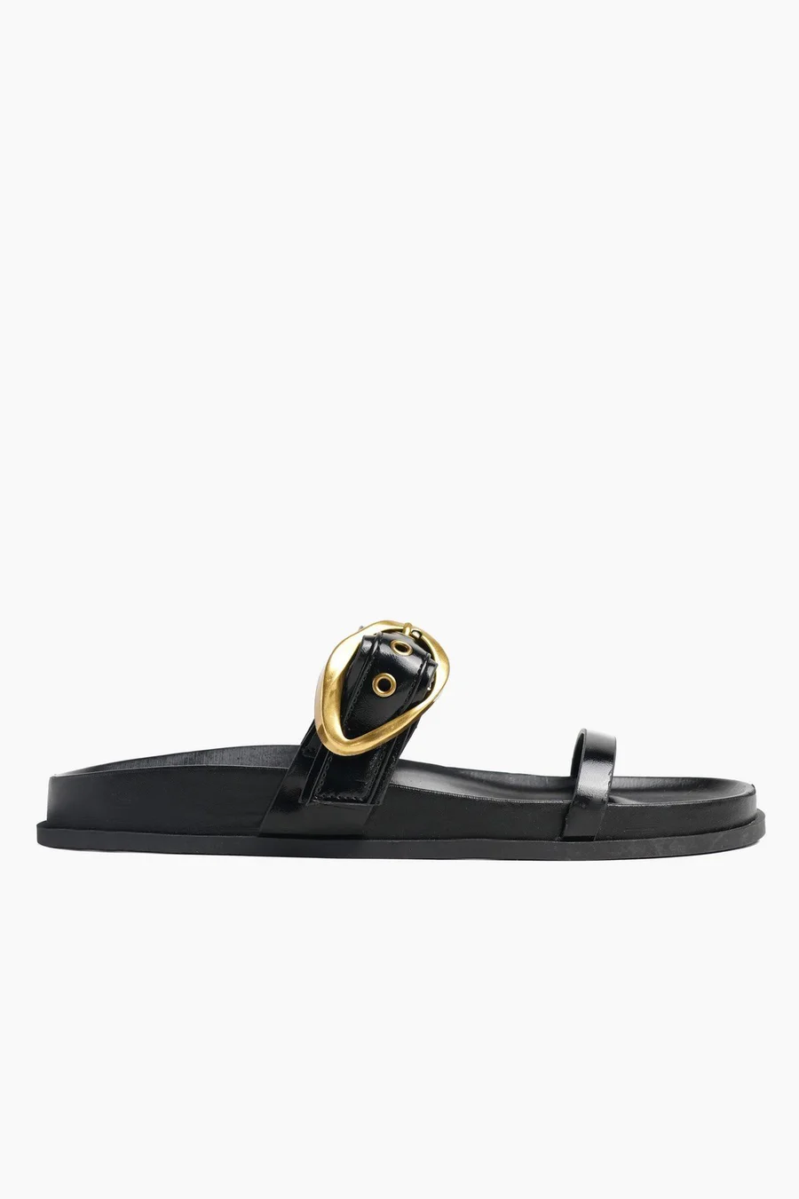 Sandálias com velcro Buckle em poliéster · Senhora · Preto