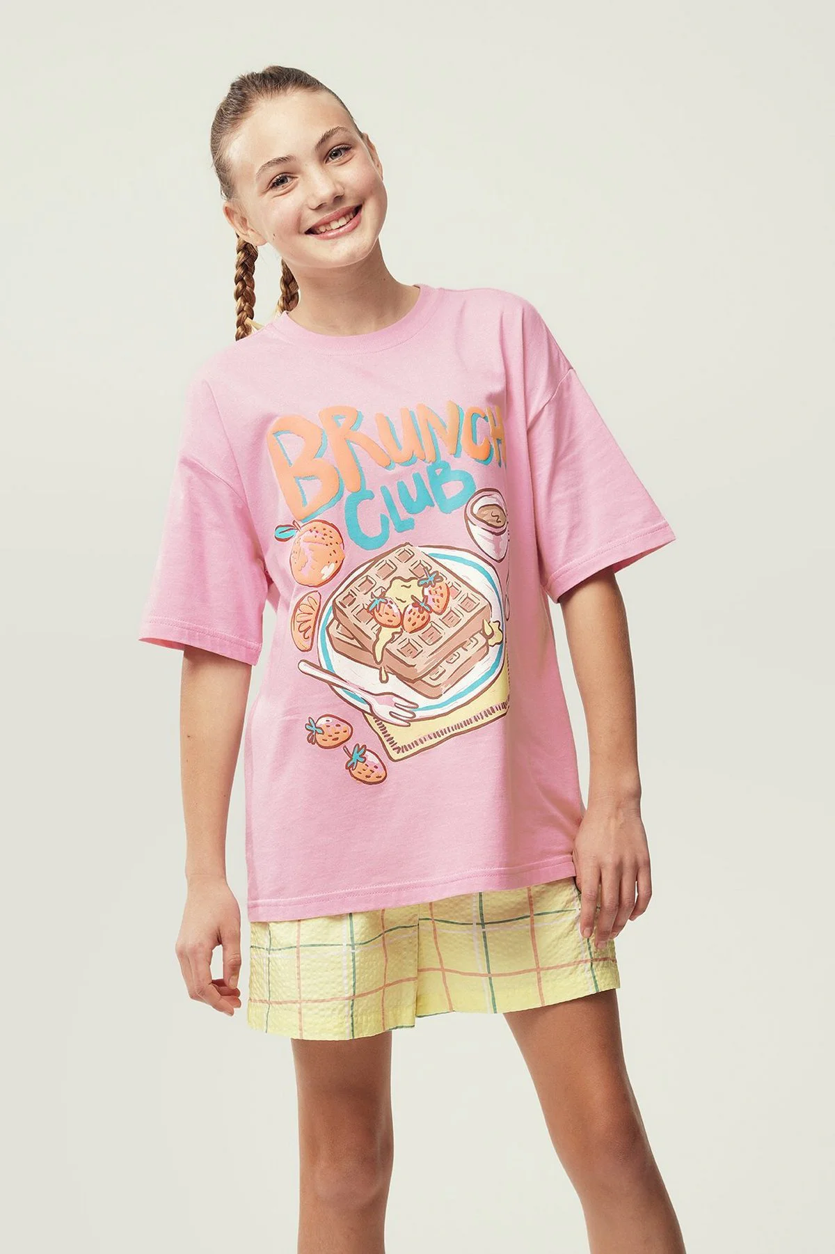 Pijama em algodão · Menina · Azul Claro