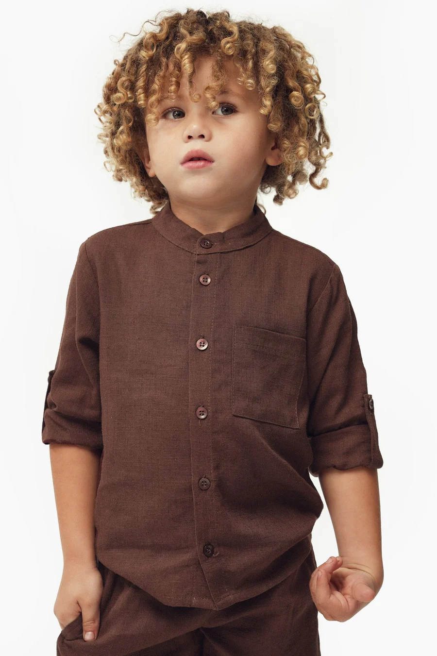 Conjunto de linho Matching · Menino