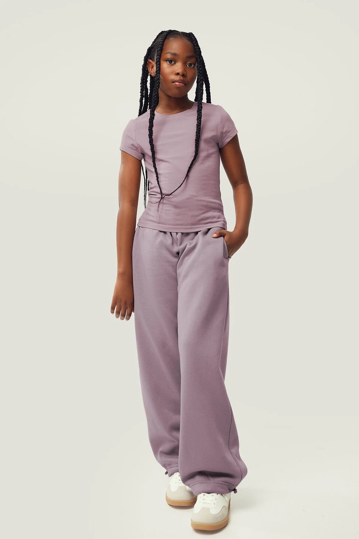 Calças jogger Baggy Boyfriend · Menina · Cinzento Escuro