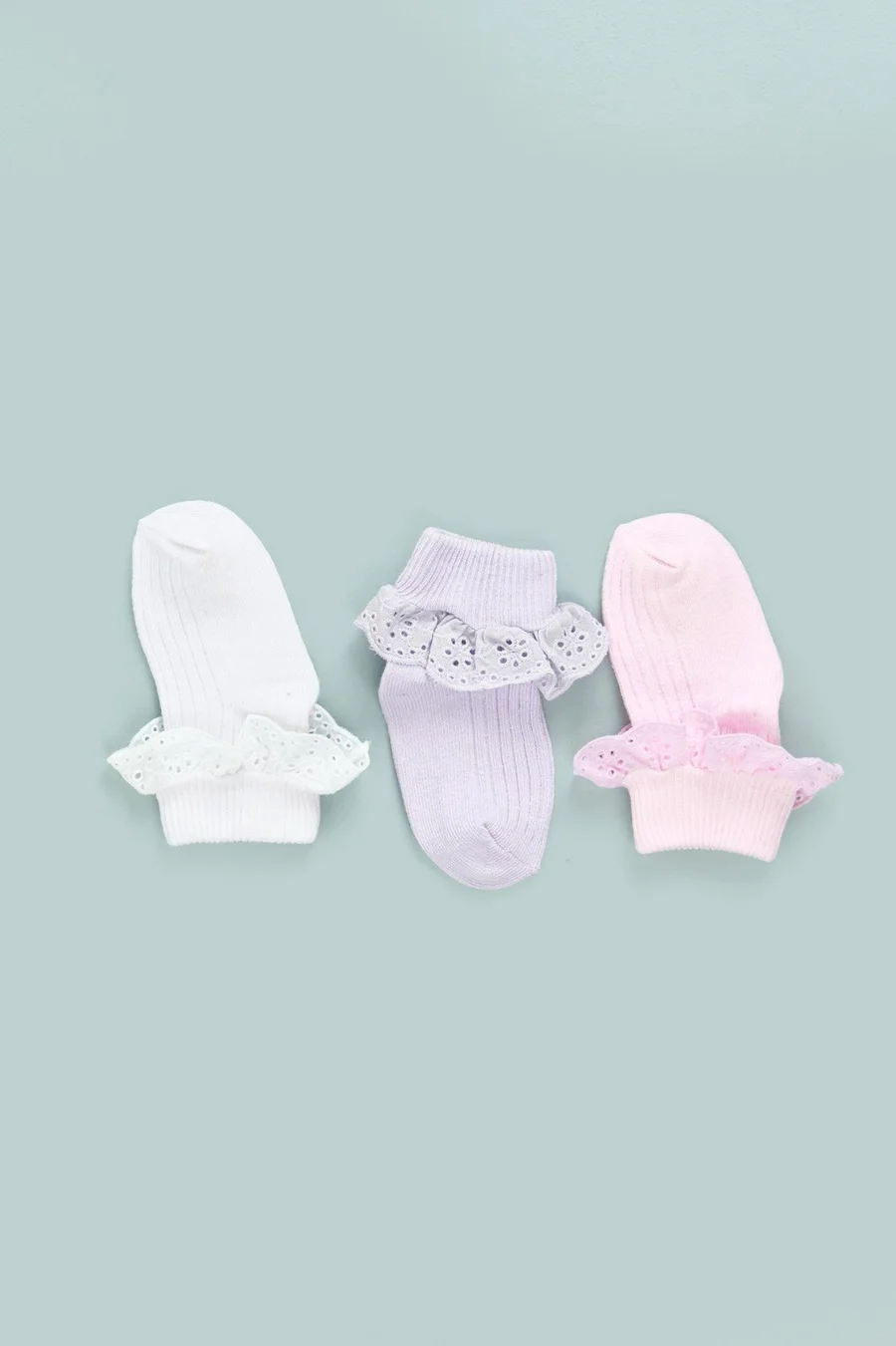 Meias pack de 3 · Bebé · Rosa Bebe