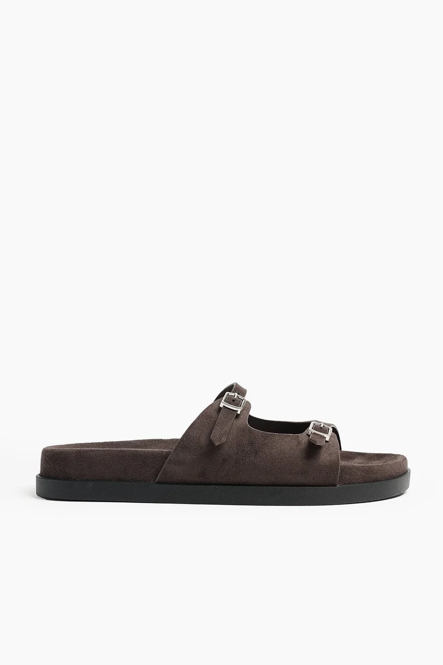 Chinelos camurça Micro Buckle · Senhora