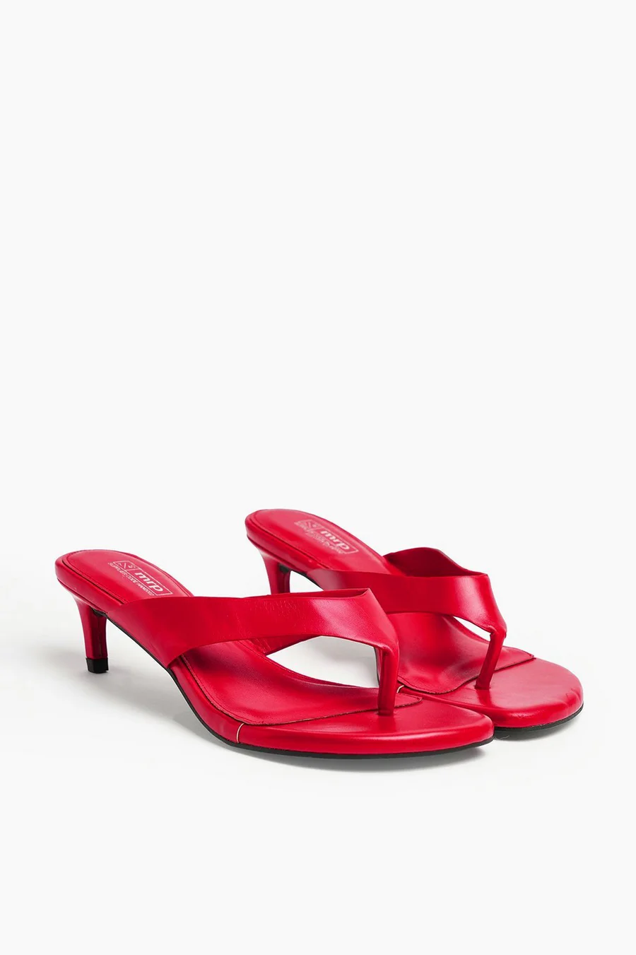 Sapatos de salto Thong Kitten em poliuretano · Senhora · Vermelho