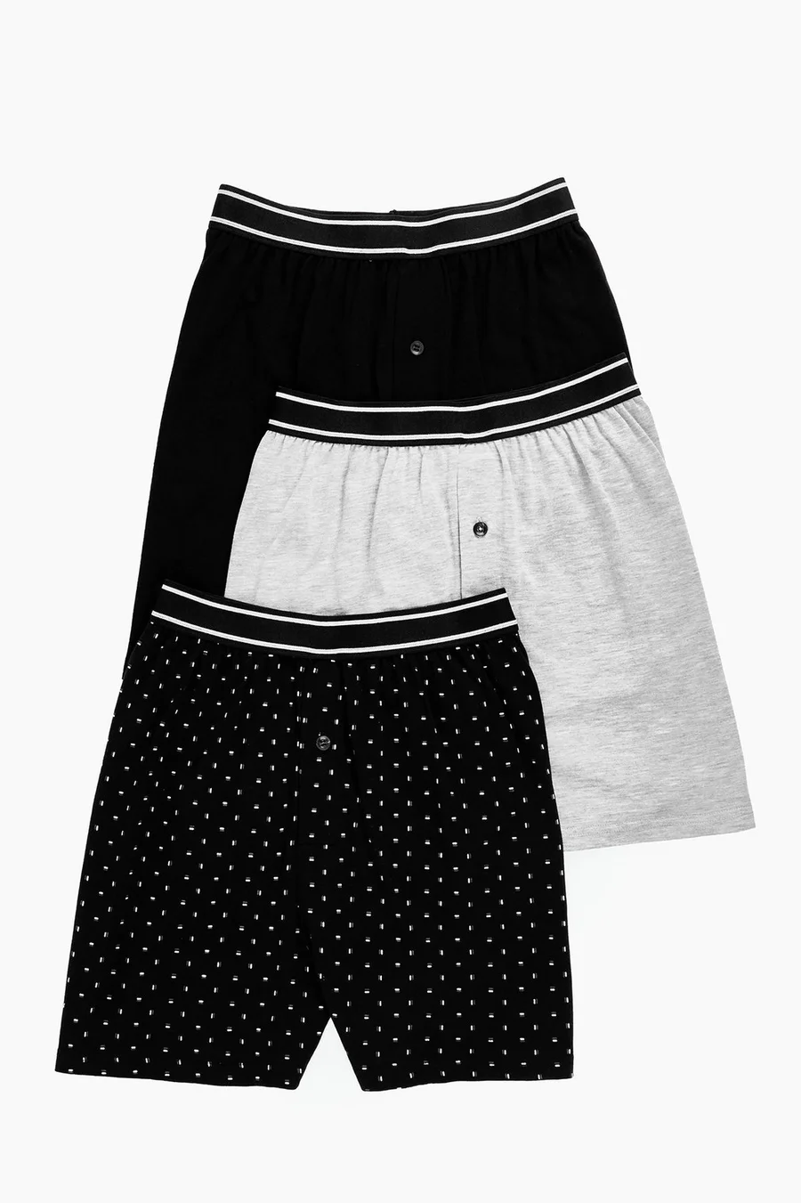 Boxers pack de 3 em algodão · Homem · Preto