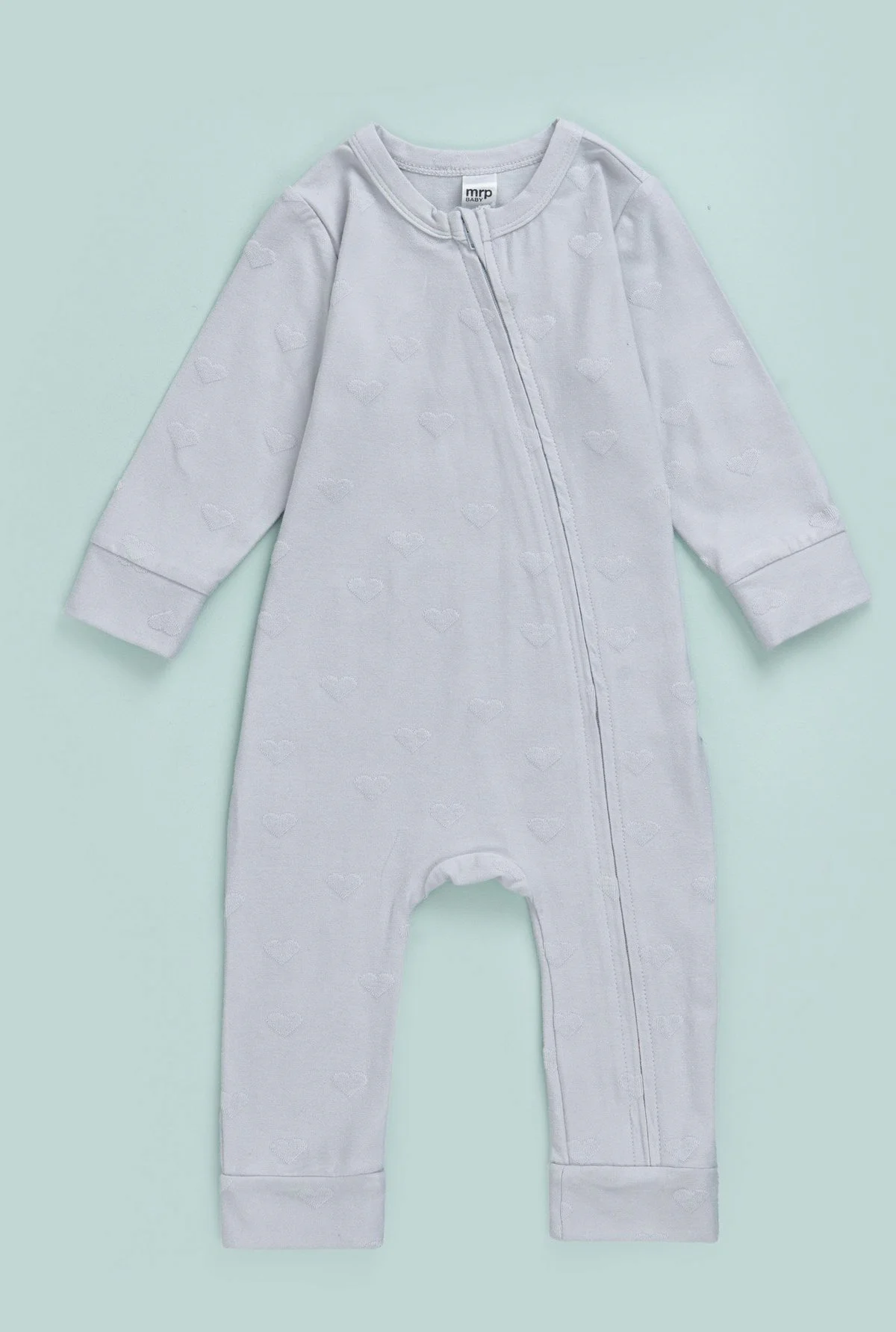 Babygrow Interlock em algodão · Bebé · Azul Claro