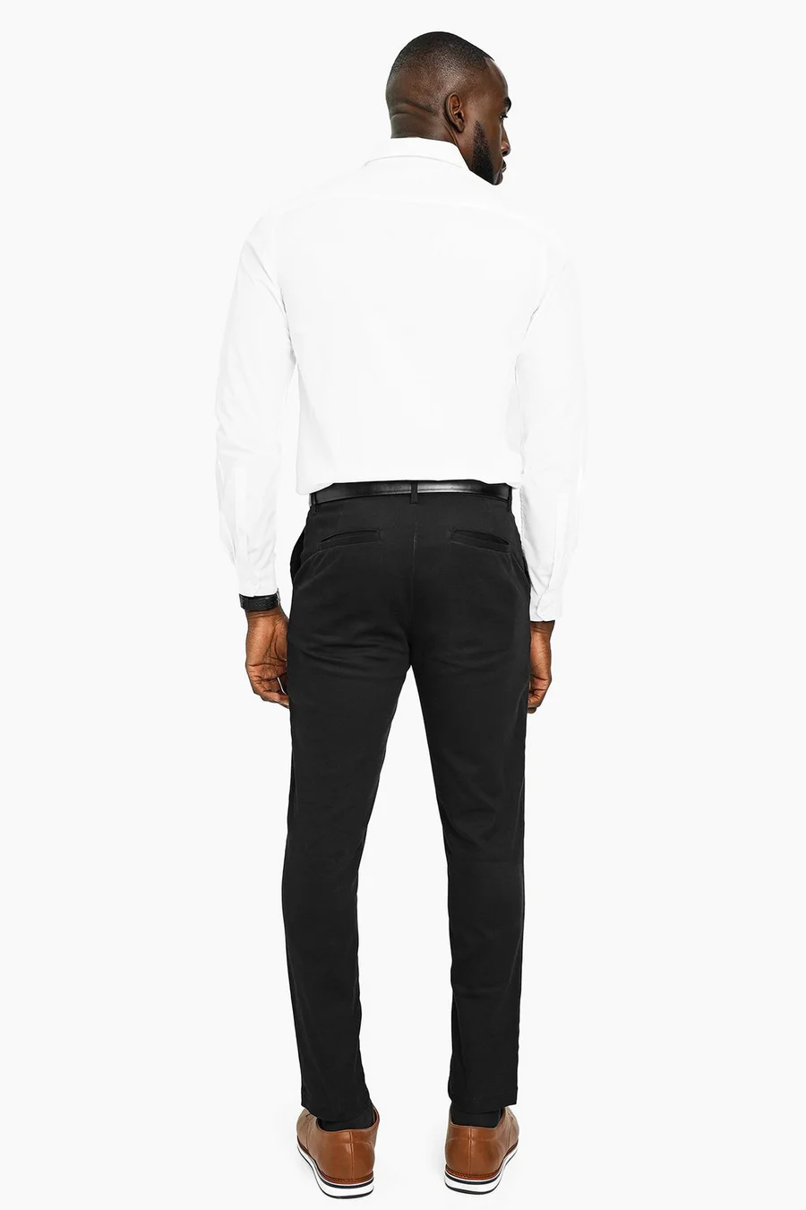Calças skinny · Homem · Preto · Modelo 2