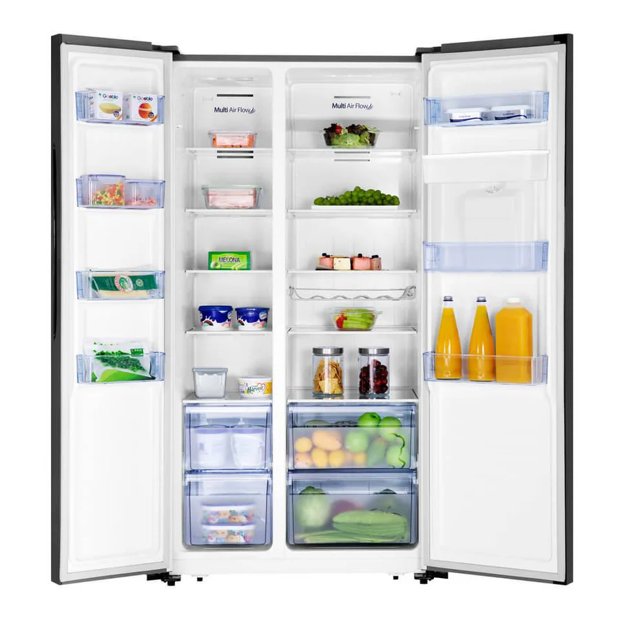 Geleira Hisense H670SMIB-WD Black Glass | 514L - C/Dispensador de Água