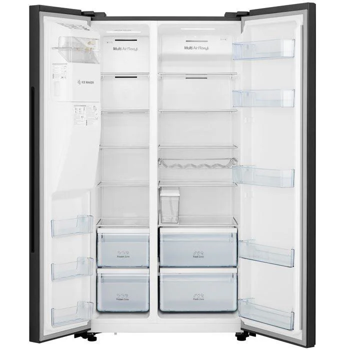 Geleira Hisense H700SMI-IDL Black Glass | 535L - C/Dispensador de Água