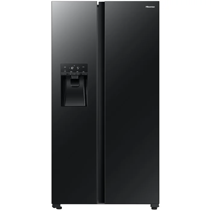 Geleira Hisense H700SMI-IDL Black Glass | 535L - C/Dispensador de Água